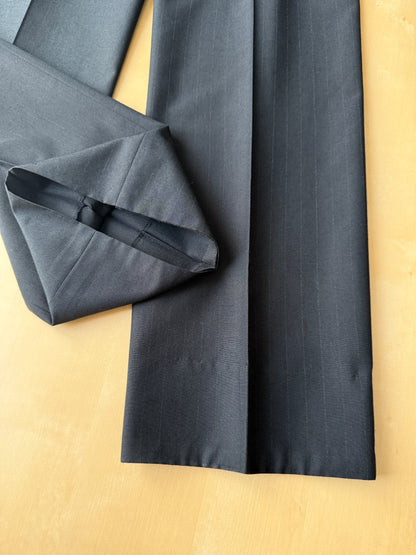 Completo Brioni estivo in seta e lana nero gessato - tg. 48