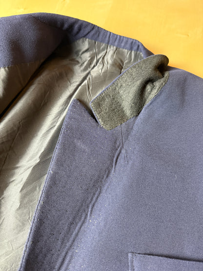 Giacca sartoriale anni ‘50/‘60 flanella pettinata mono bottone e revers lancia - tg. 48/50