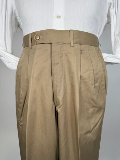 Pantaloni in cotone beige (NOS) - tg. 46