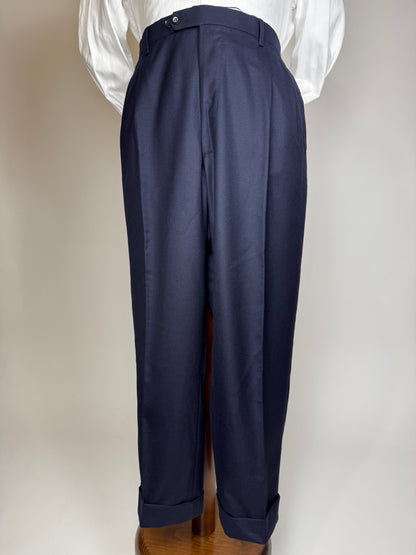 Completo sartoriale anni ‘80 flanella lana e cashmere - tg. 62