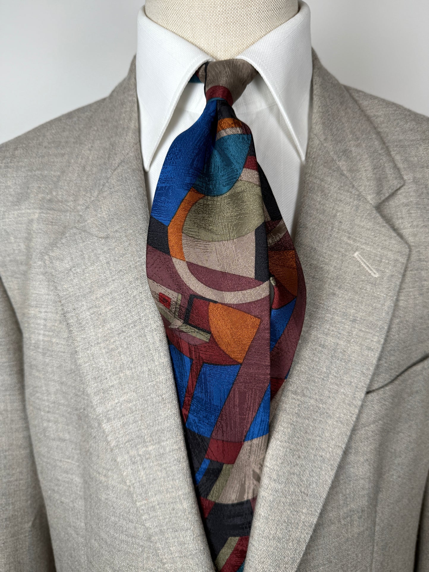 Cravatta Renoma stampa astratta jacquard