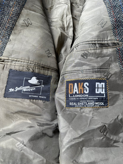 Giacca Daks shetland tweed spigato - tg. 52/54