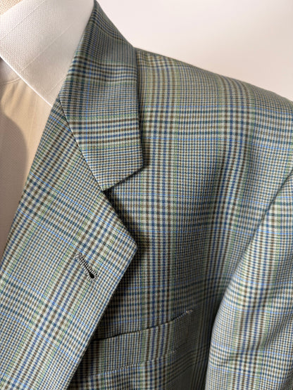 Giacca anni ‘80 fresco lana Galles verde salvia - tg. 58