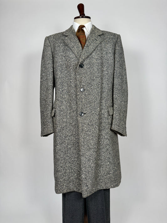 Cappotto anni ‘70 in tweed sale e pepe - tg. 56-60