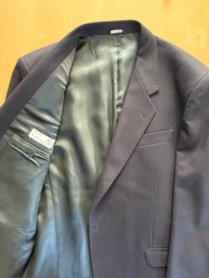 Blazer anni ‘70/‘80 flanella blu Marzotto - tg. 56/58