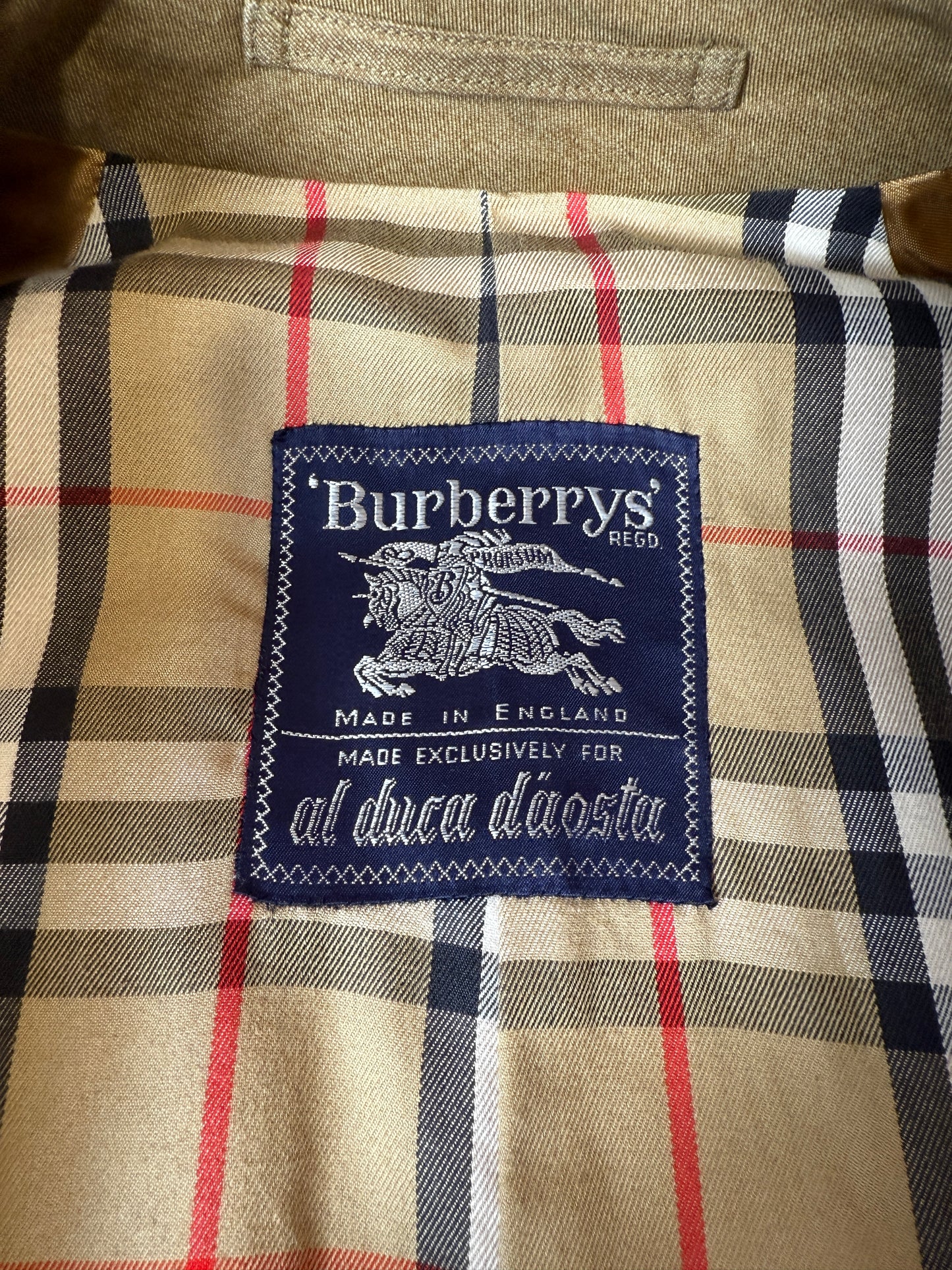 Trench Burberrys anni ‘80 doppiopetto cotone senape  - tg. 48/50