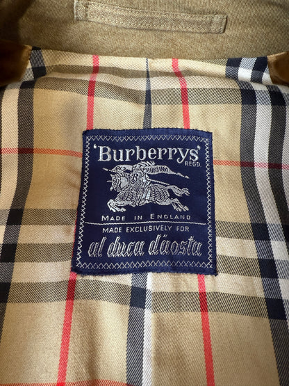 Trench Burberrys anni ‘80 doppiopetto cotone senape  - tg. 48/50