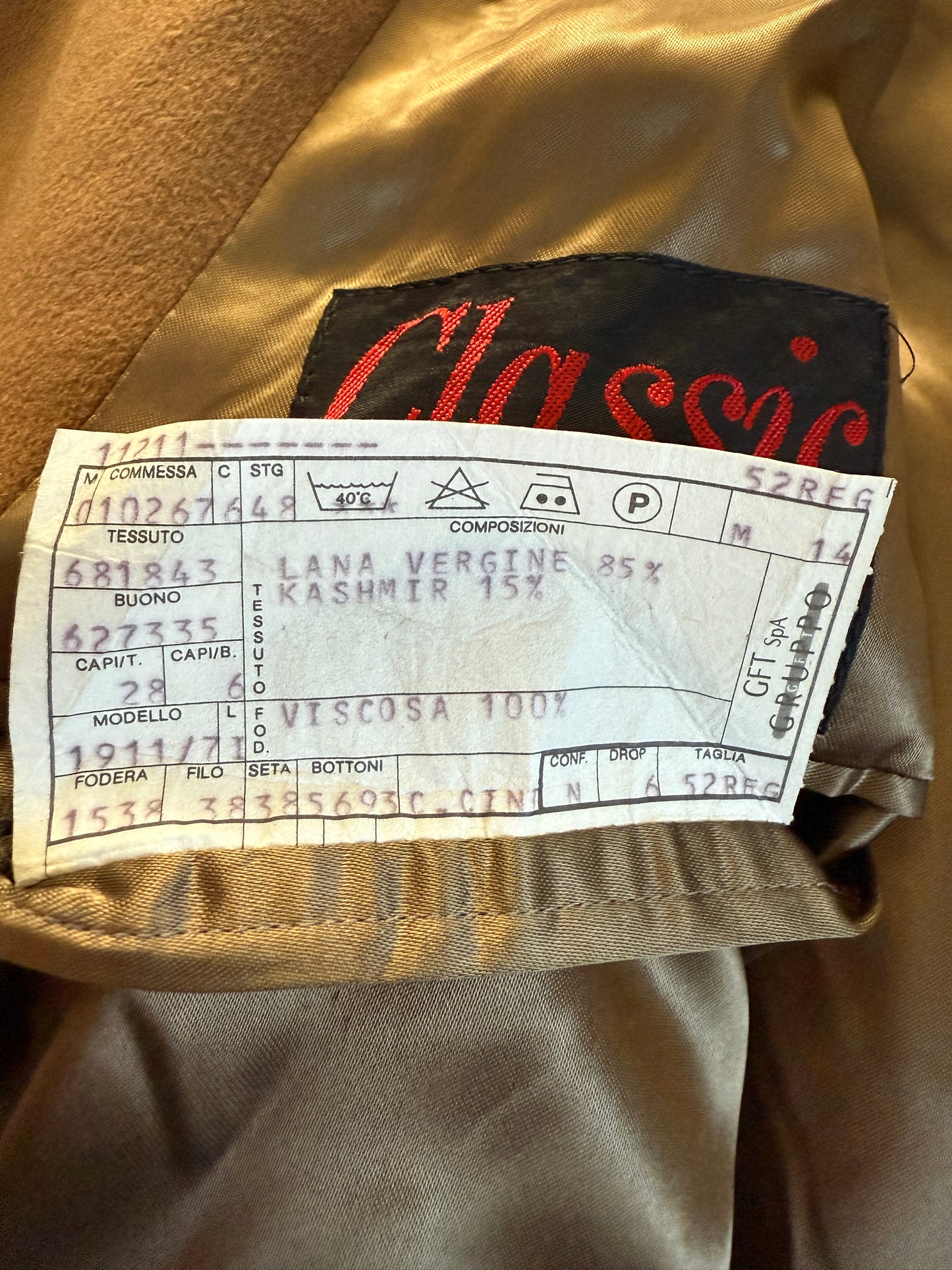 Cappotto Ungaro tessuto Loro Piana lana e cashmere color cammello - tg. 50-54