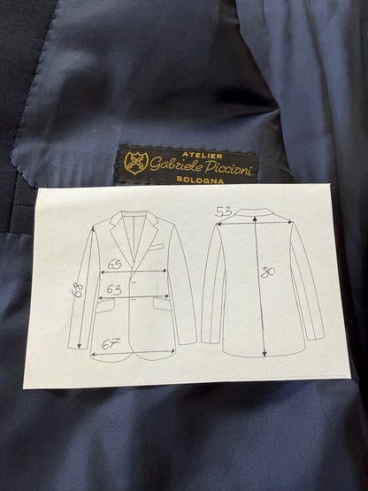 Giacca sartoriale grisaglia blu - tg. 58/60