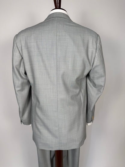 Completo estivo Corneliani anni '80 fresco lana azzurro polvere - tg. 50 drop 7
