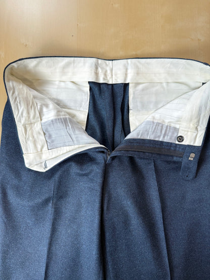 Completo anni ‘80 tessuto Loro Piana flanella lana e cashmere - tg. 50