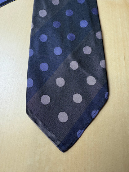 Cravatta anni ‘60 sfoderata a pois