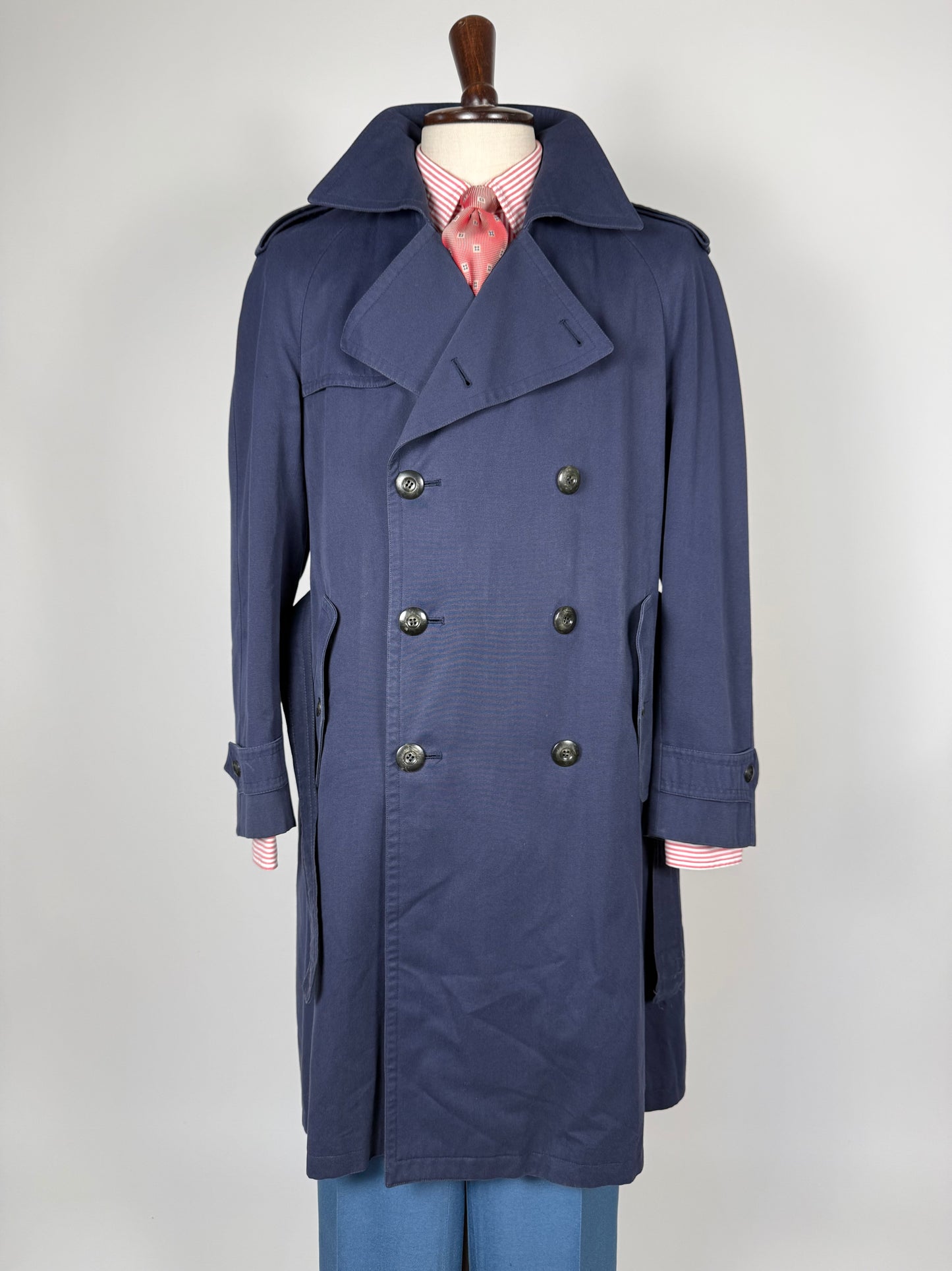 Trench anni '70 blu - tg. 48-50