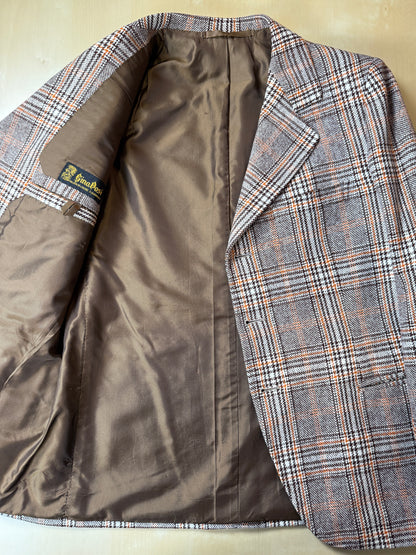 Giacca sartoriale anni ‘70 tweed principe di Galles - tg. 48 corta