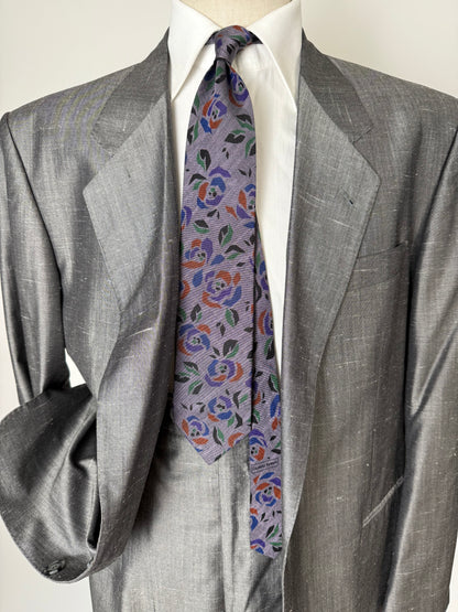 Cravatta Armani anni '80 crêpe di seta