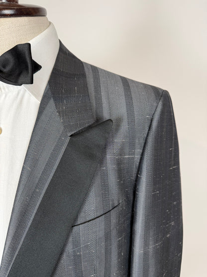 Giacca da smoking anni '80 in seta shantung - tg. 50