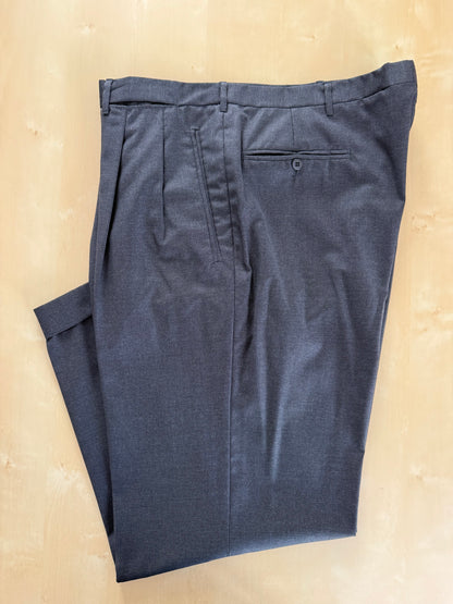 Completo sartoriale flanella pettinata grigio antracite - tg. 52/54, drop basso