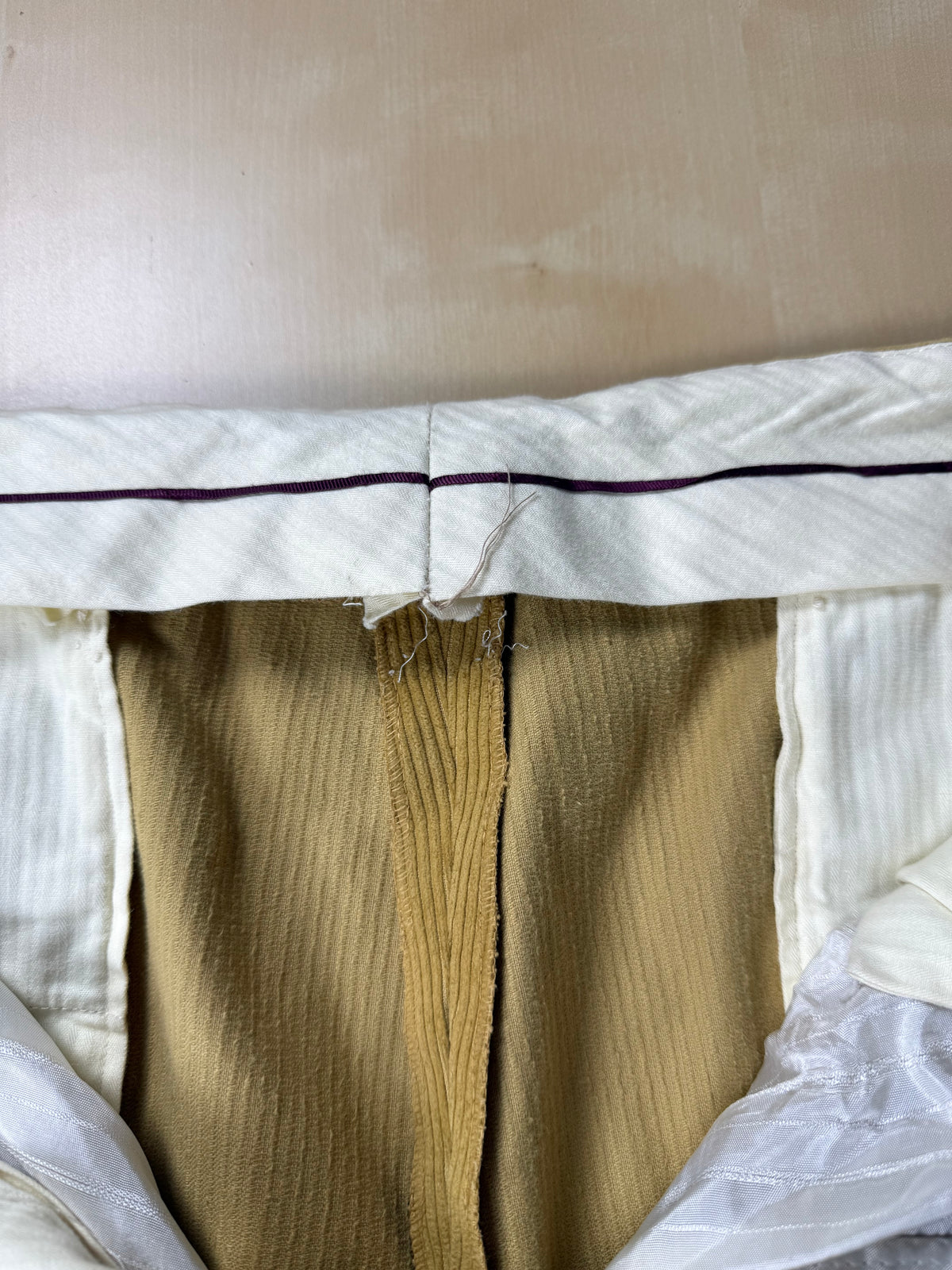 Pantaloni De Paz velluto a coste senape - tg. 50