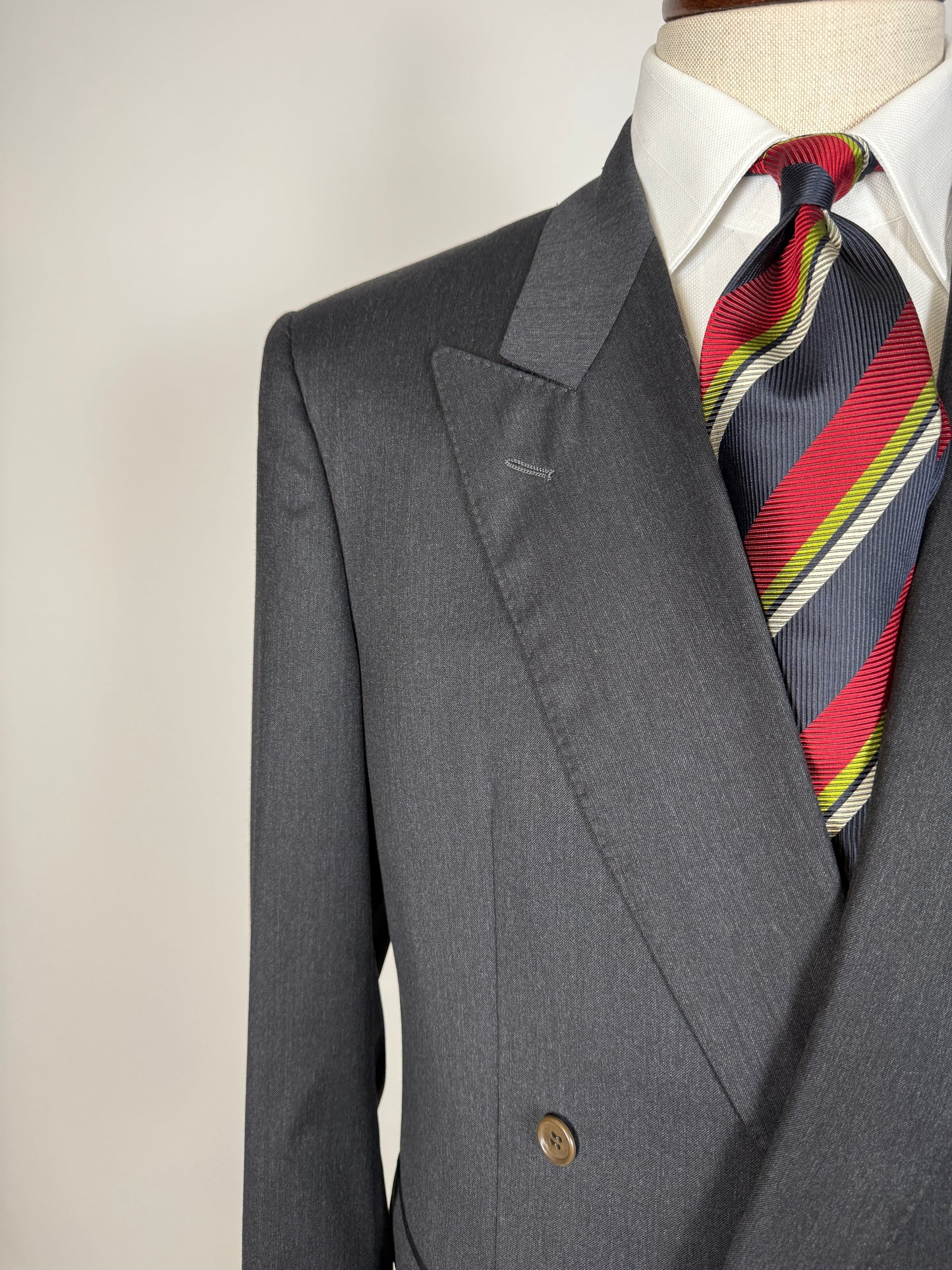 Giacca doppiopetto anni ‘80 flanella Tasmania Loro Piana - tg. 48/50