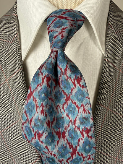 Cravatta Armani vintage seta shantung fantasia astratta