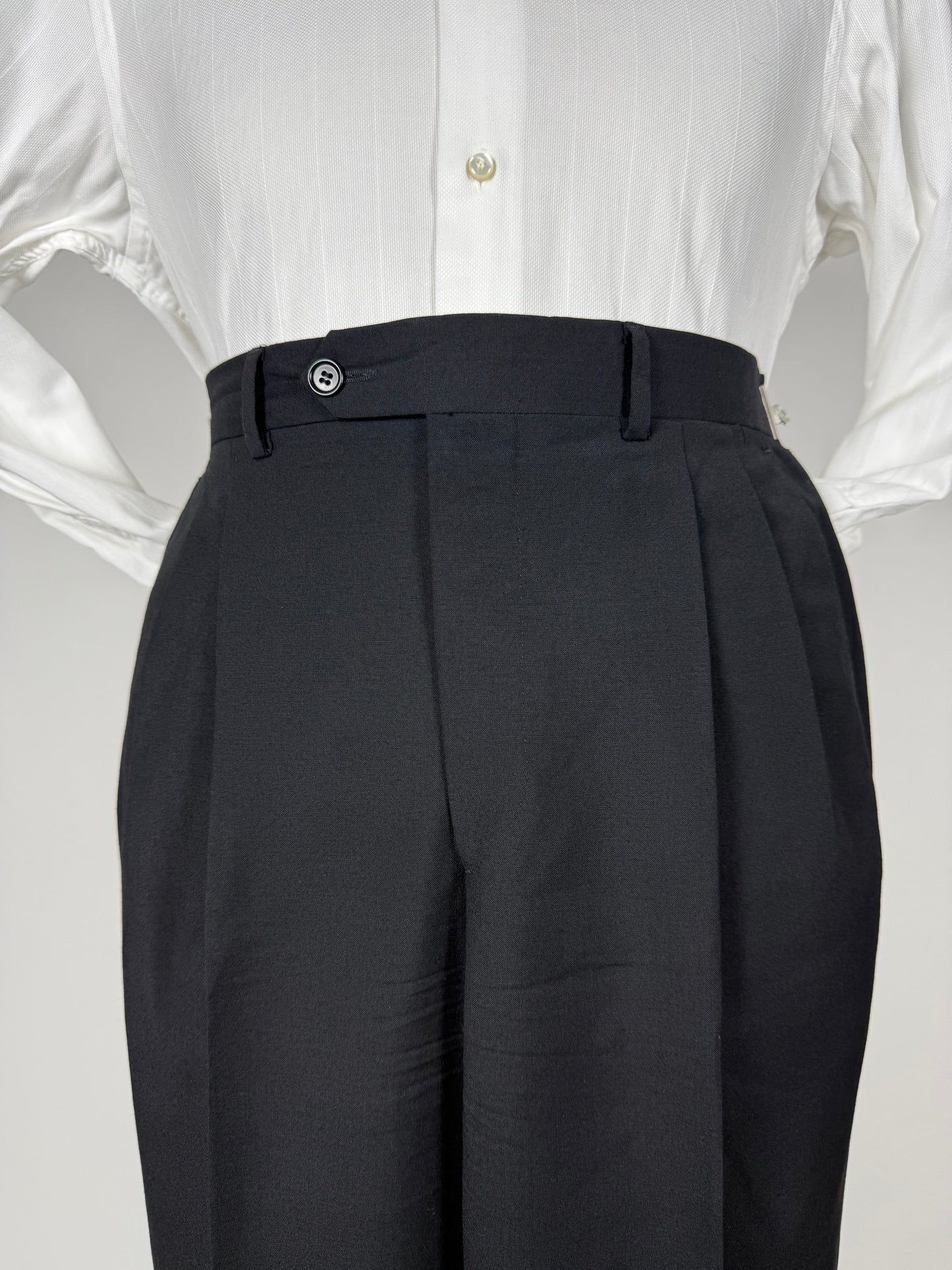 Pantaloni fresco lana blu notte - tg. 48/50