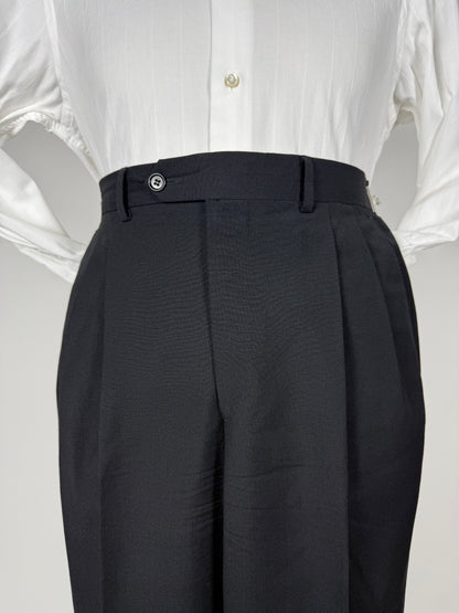 Pantaloni fresco lana blu notte - tg. 48/50