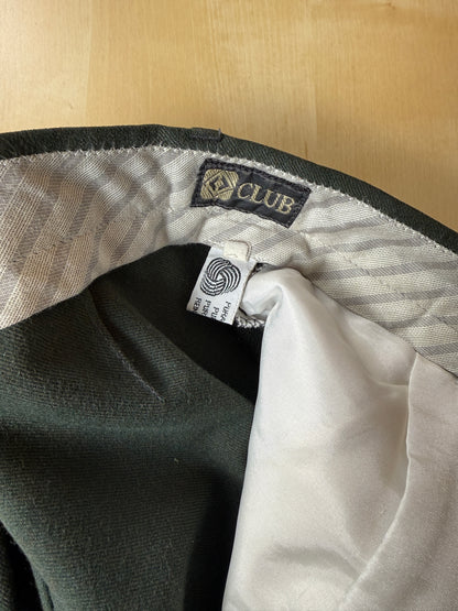 Pantaloni anni ‘80 in flanella verde - tg. 46/48