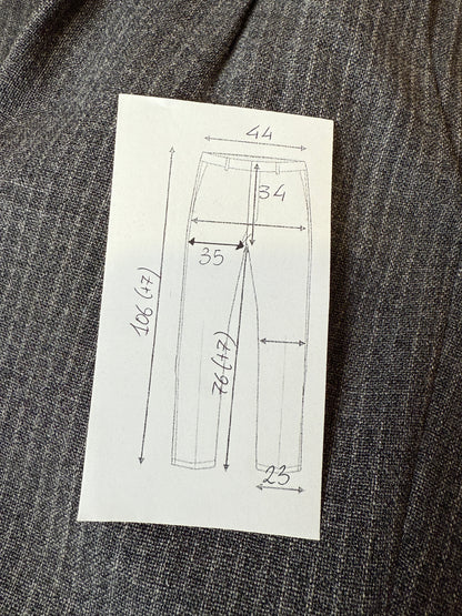 Pantaloni sartoriali anni ‘50/‘60 grigio gessato - tg. 50