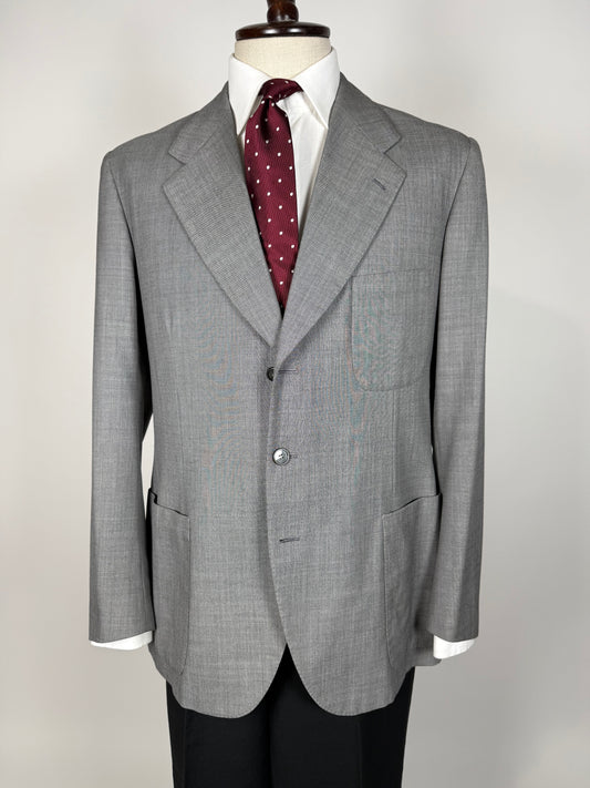 Giacca sartoriale anni '70 in grisaglia pettinata - tg. 50