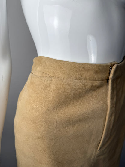 Gonna Ralph Lauren anni ‘70/‘80 in pelle scamosciata - tg. S/M