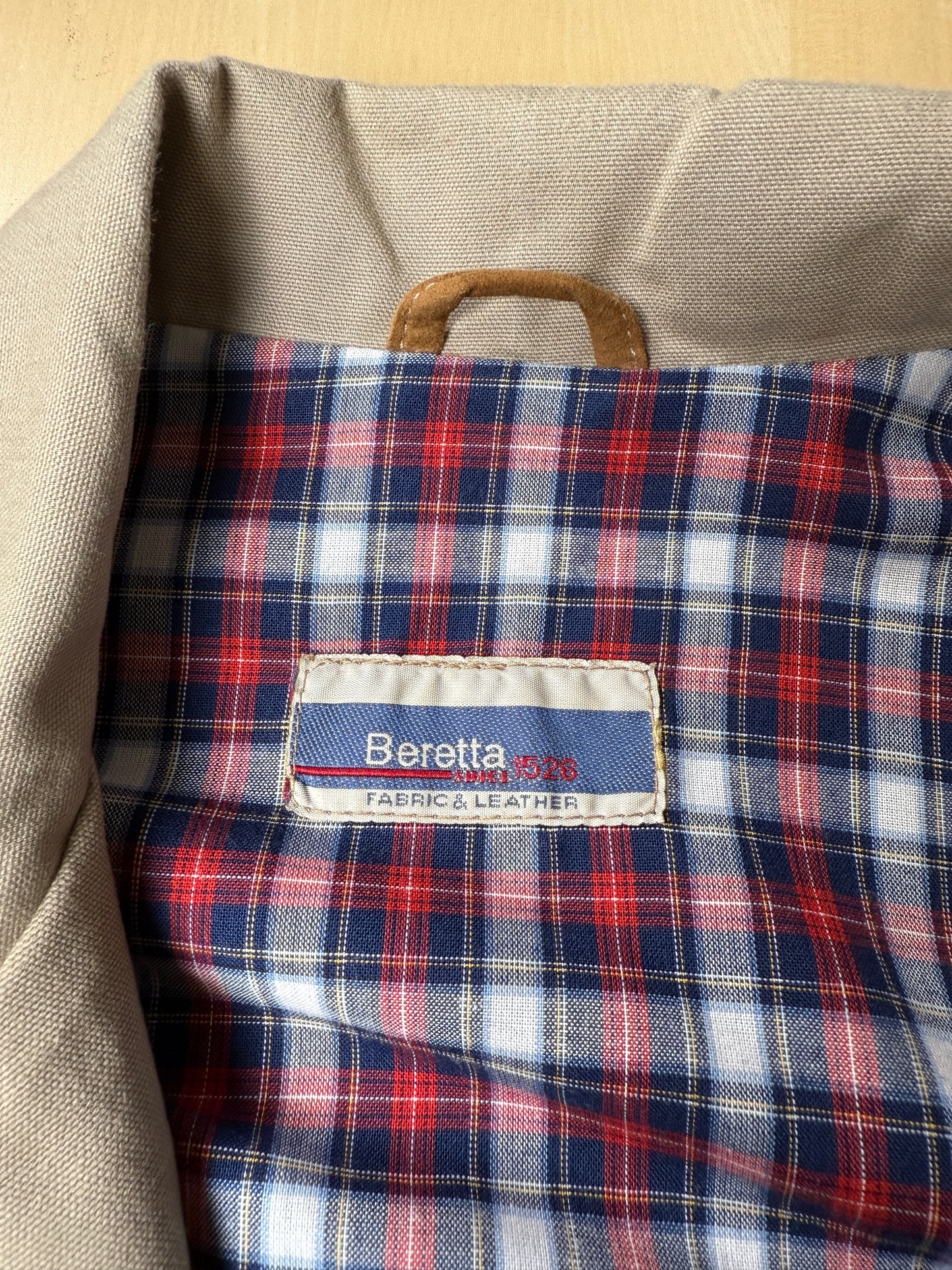 Giacca da caccia sahariana Beretta con inserti in pelle - tg. 50