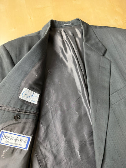 Giacca Yves Saint Laurent anni ‘80 verde petrolio - tg. 52/54