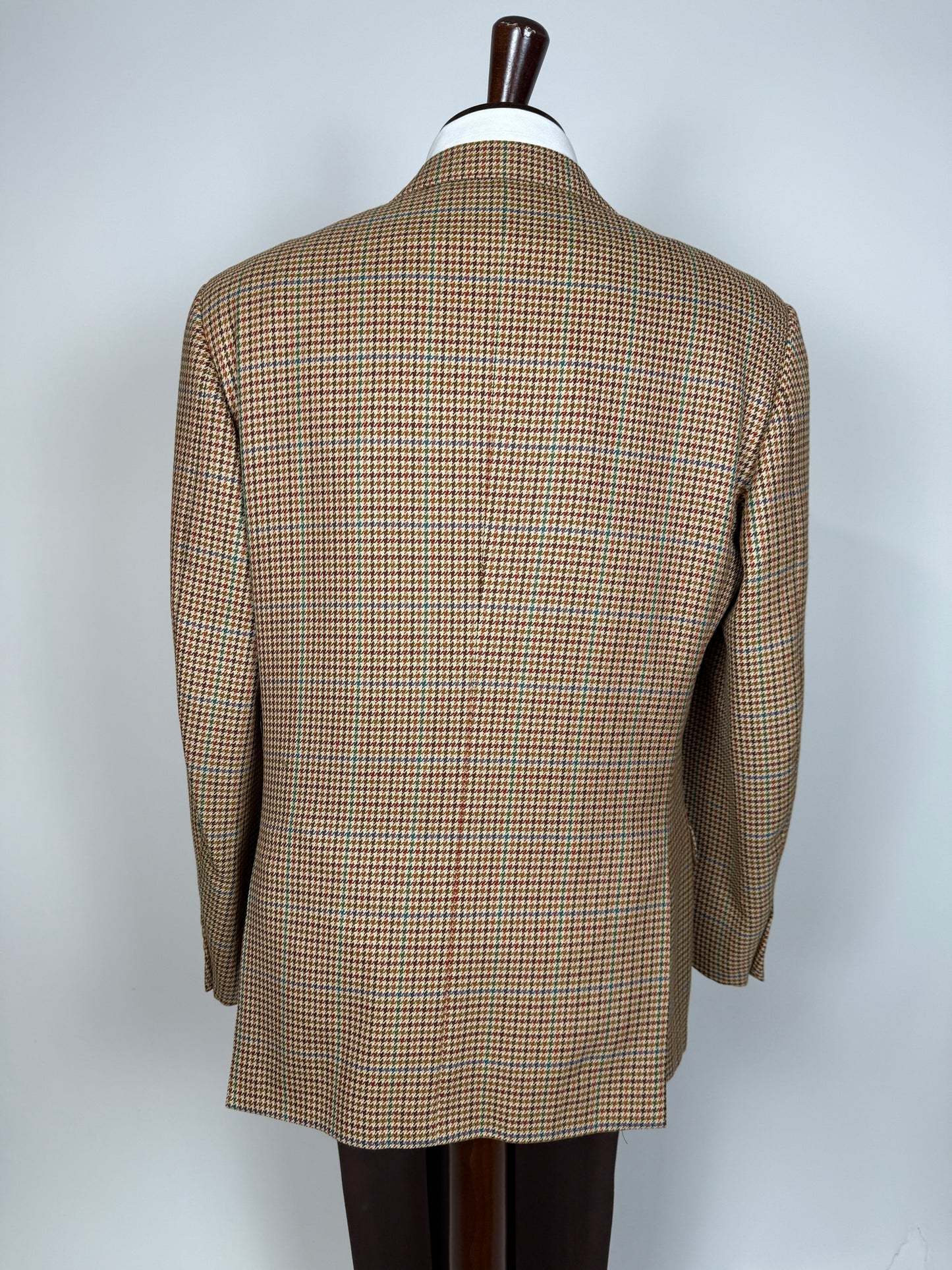 Giacca anni ‘80 pied-de-poule multicolore lana e cashmere - tg. 50/52