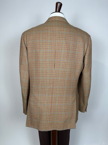 Giacca anni ‘80 pied-de-poule multicolore lana e cashmere - tg. 50/52