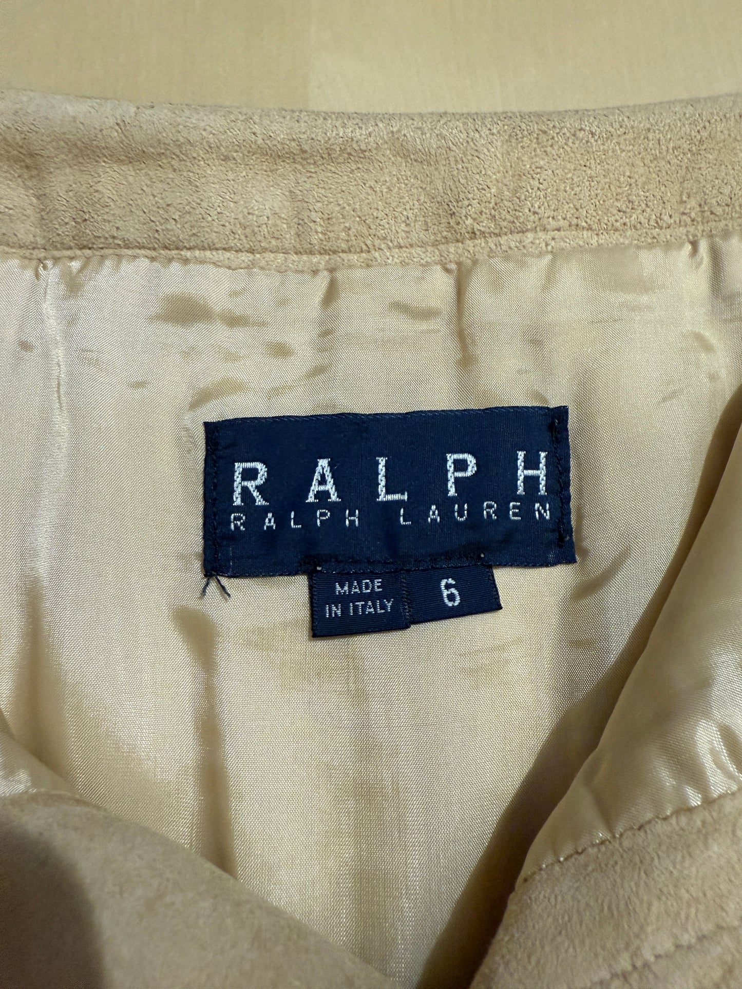 Gonna Ralph Lauren anni ‘70/‘80 in pelle scamosciata - tg. S/M