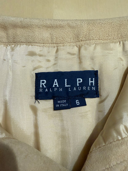 Gonna Ralph Lauren anni ‘70/‘80 in pelle scamosciata - tg. S/M