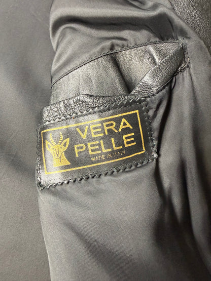 Giacca blazer in pelle anni ‘80 - tg. 50