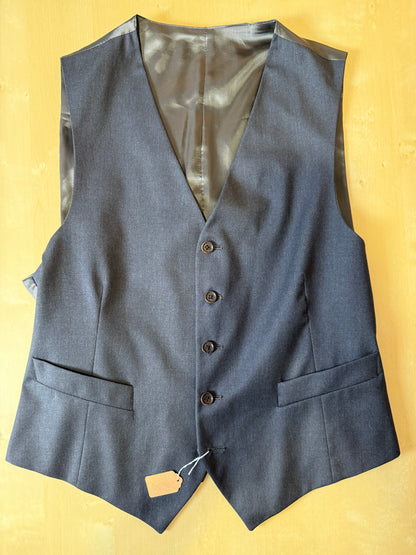 Panciotto in fresco lana grigio - tg. 48