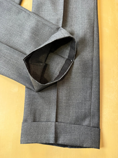 Pantaloni sartoriali fresco lana antracite - tg. 52