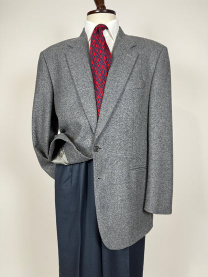 Giacca Missoni anni ‘80 grigio petrolio donegal - tg. 52