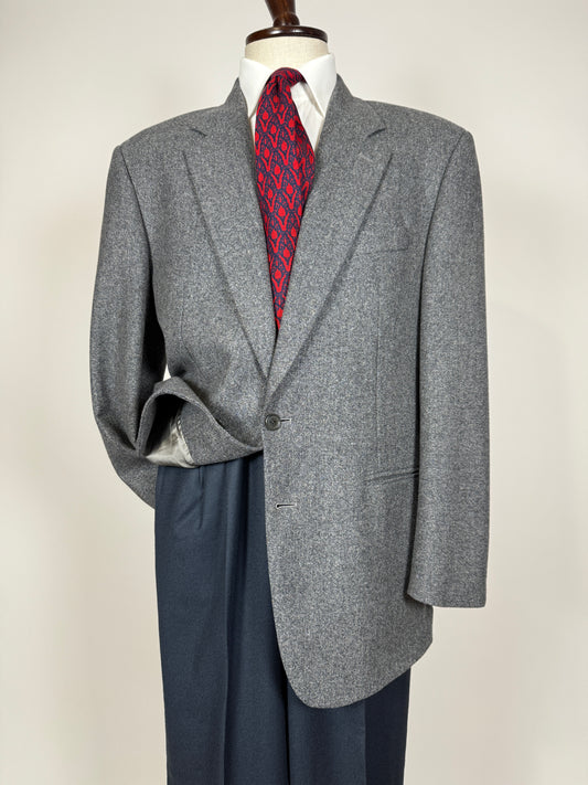 Giacca Missoni anni ‘80 grigio petrolio donegal - tg. 52