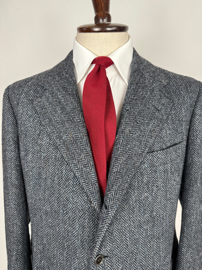 Giacca sartoriale Prandoni Milano in Harris Tweed - tg. 52, drop basso