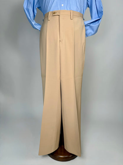 Completo anni ‘70 twill pettinato beige - tg. 42/44