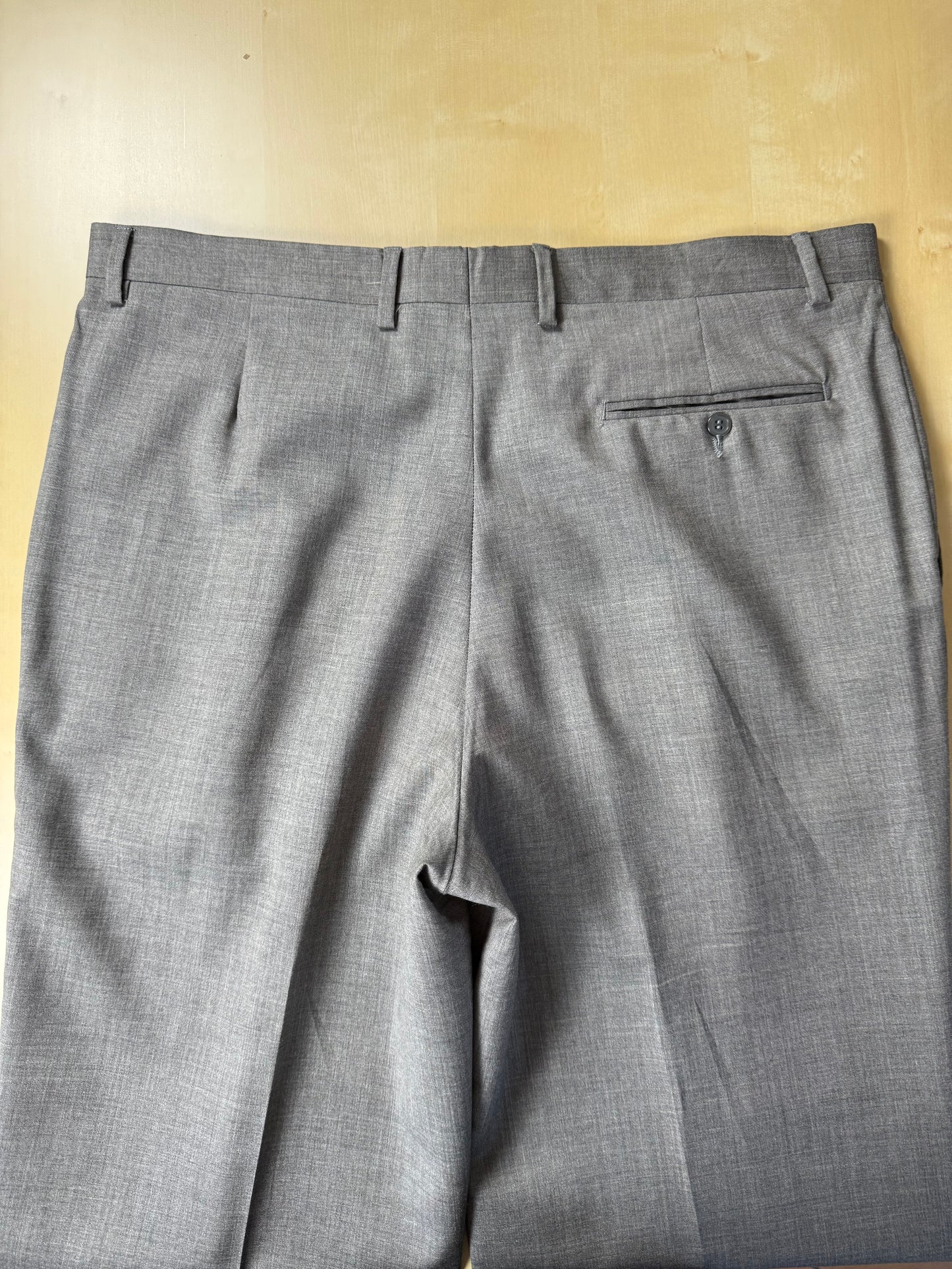 Pantaloni fresco lana grigio medio anni '80 - tg. 52/54