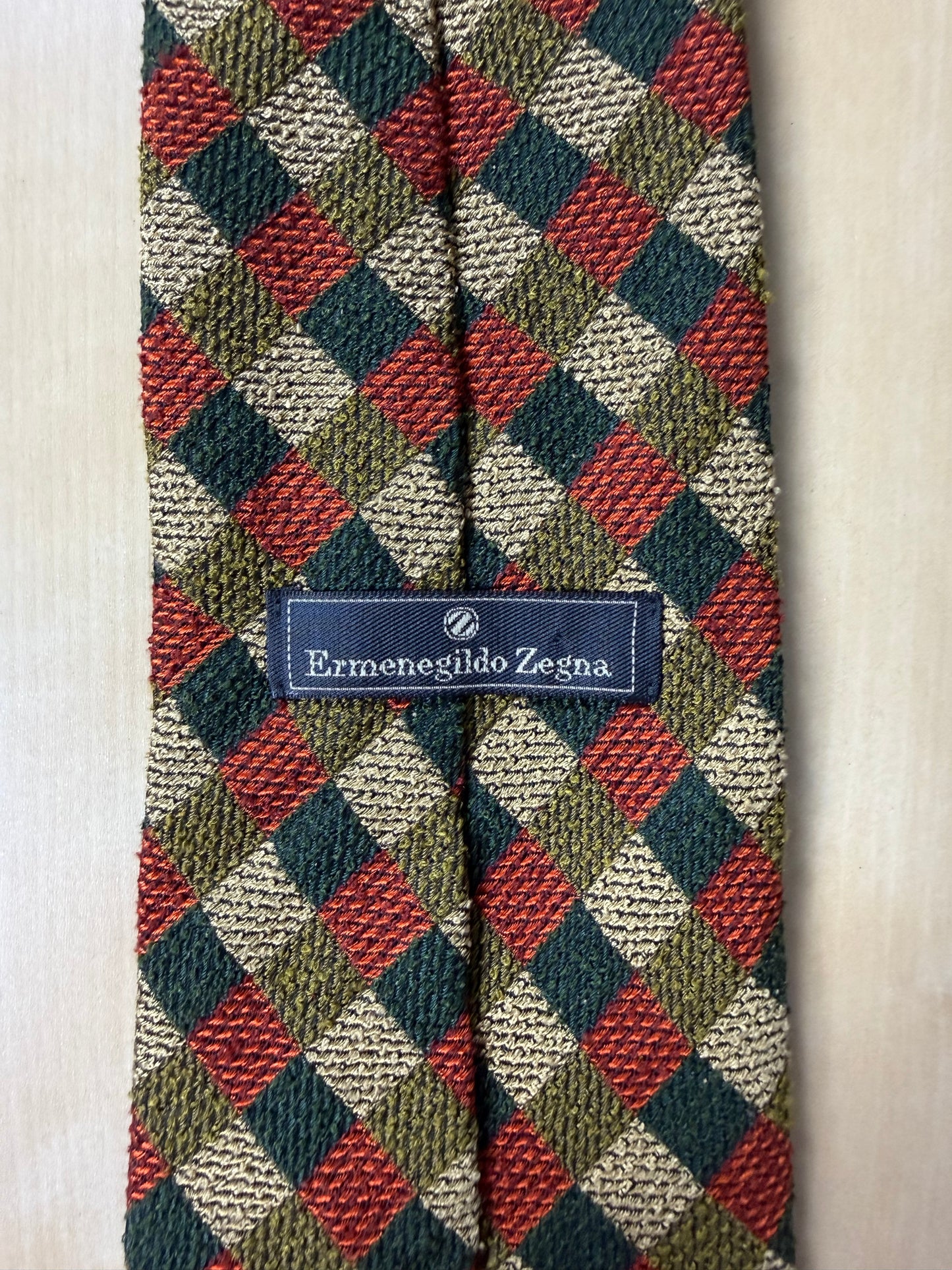 Cravatta Ermenegildo Zegna grenadine a losanghe