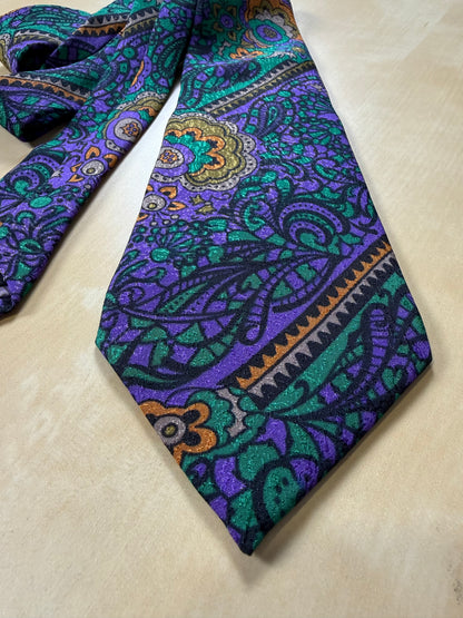 Cravatta Missoni vintage viola jacquard