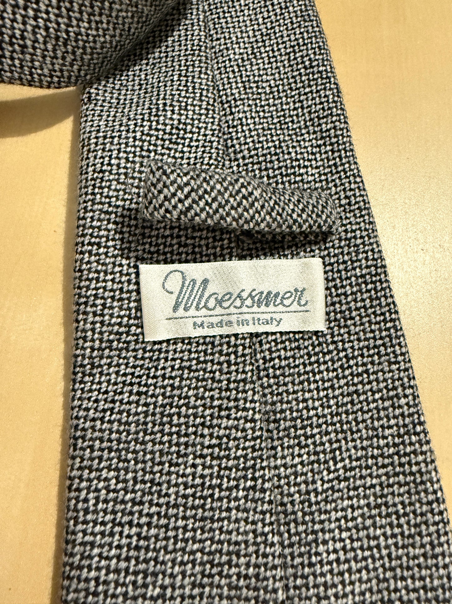 Cravatta Moessmer in pura lana sale e pepe