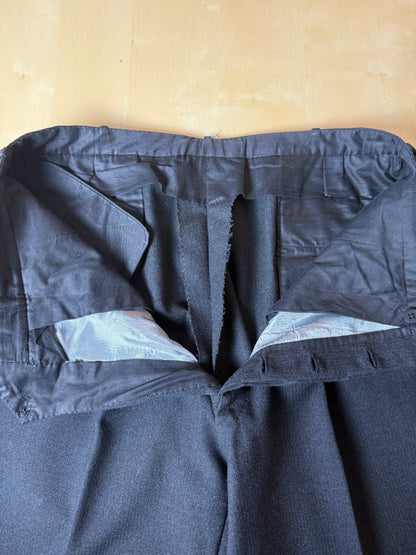 Pantaloni sartoriali anni ‘60 flanella pesante antracite - tg. 48/50