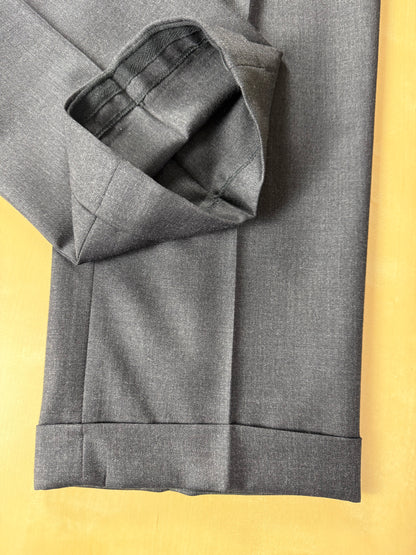 Pantaloni Burberry flanella pettinata antracite - tg. 50