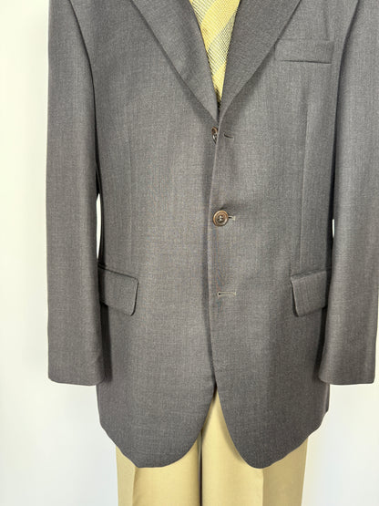 Giacca Missoni anni '80 lana pettinata grigio antracite - tg. 52